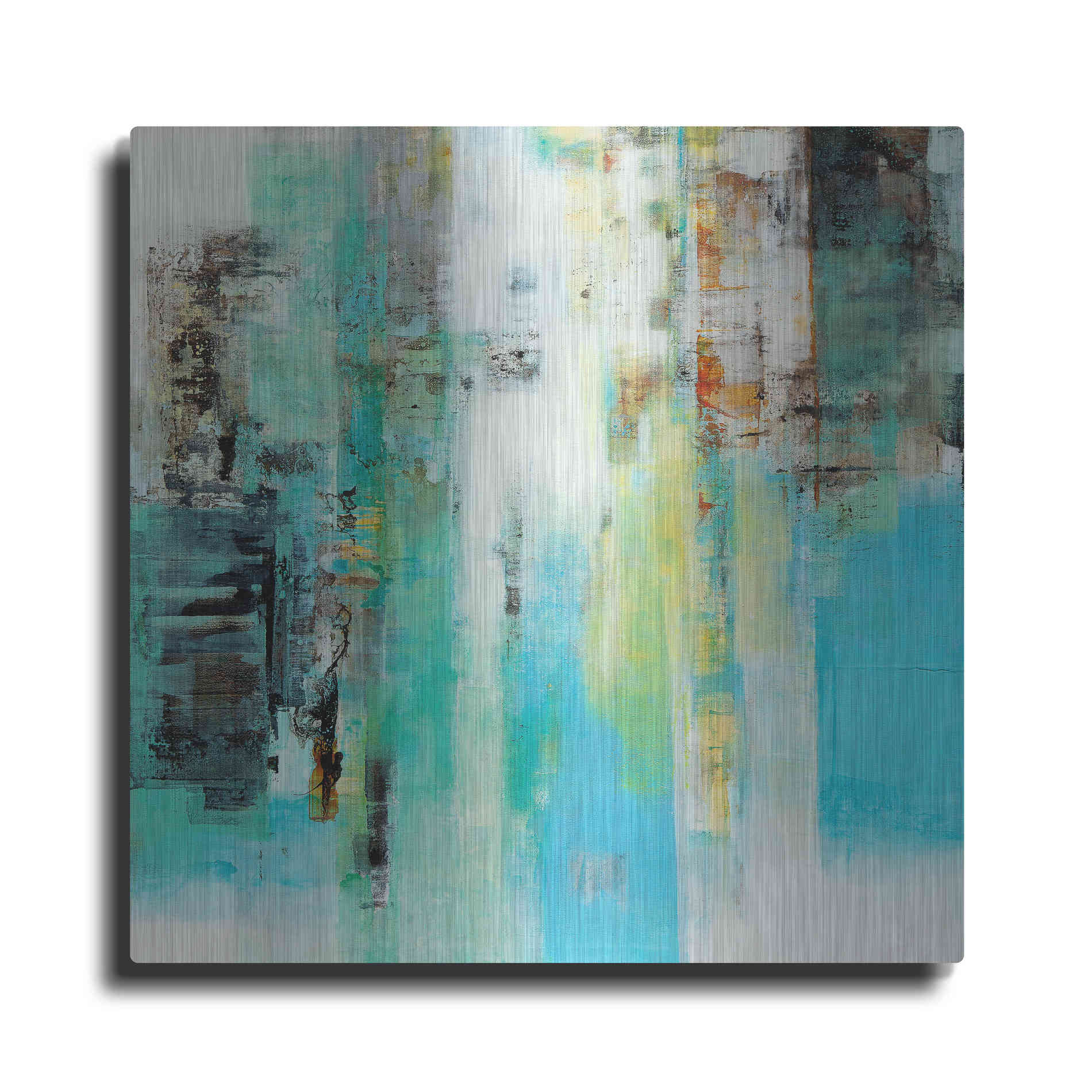 Luxe Metal Art 'Serie Caminos #22' by Ines Benedicto, Metal Wall Art