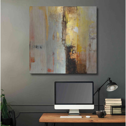 Luxe Metal Art 'Serie Caminos #45' by Ines Benedicto, Metal Wall Art,36x36