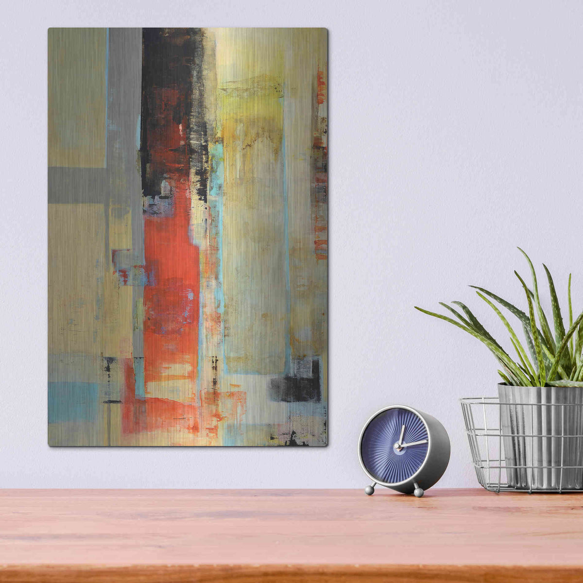 Luxe Metal Art '30 Serie Vertigo' by Ines Benedicto, Metal Wall Art,12x16