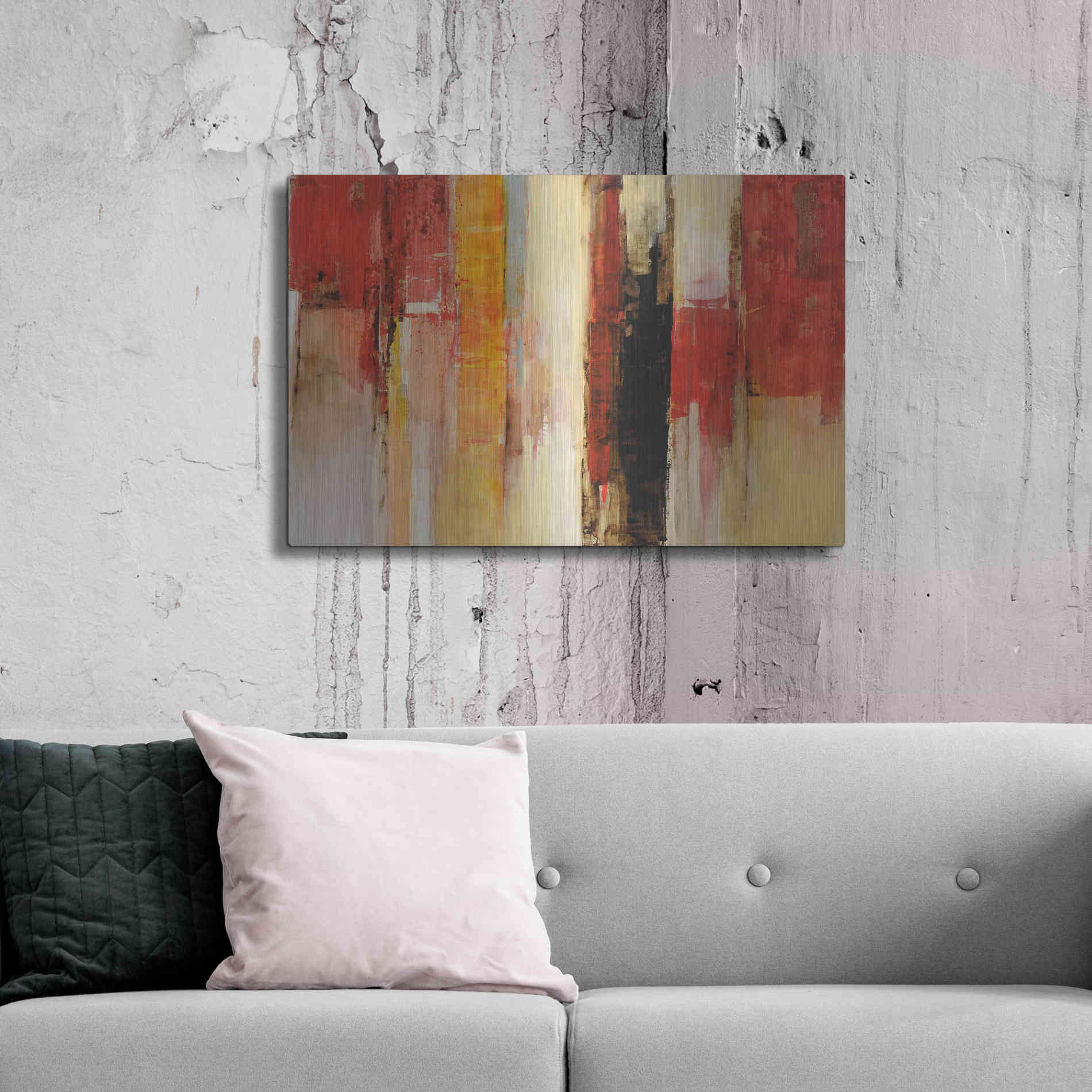 Luxe Metal Art 'Serie Vertigo' by Ines Benedicto, Metal Wall Art,36x24