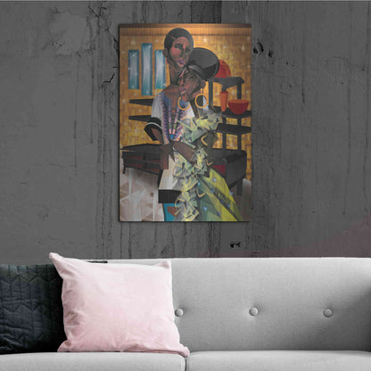 Luxe Metal Art 'Do You Love What You Feel' by Jaleel Campbell, Metal Wall Art,24x36