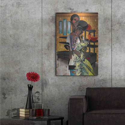 Luxe Metal Art 'Do You Love What You Feel' by Jaleel Campbell, Metal Wall Art,24x36