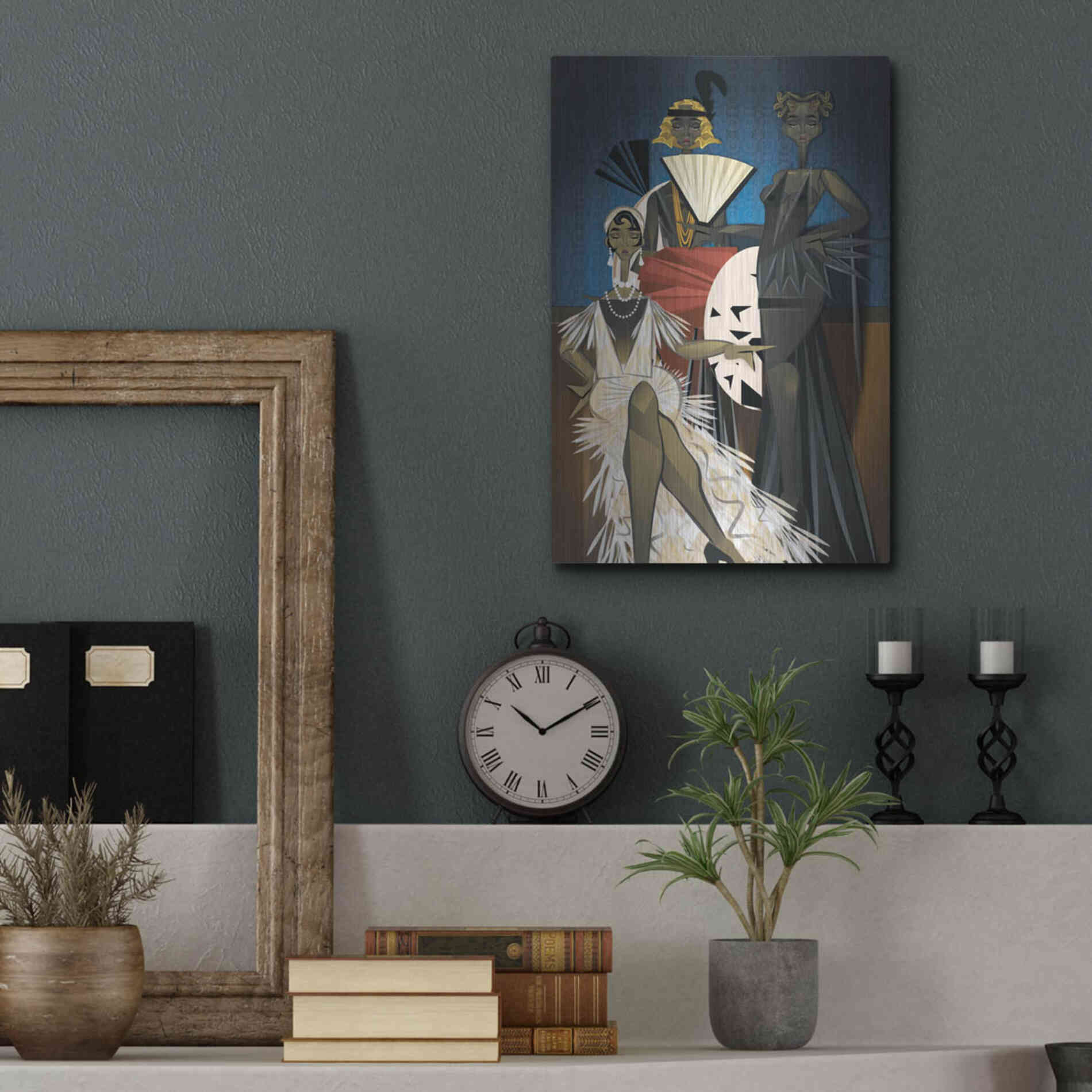 Luxe Metal Art 'Harlem Nights' by Jaleel Campbell, Metal Wall Art,12x16