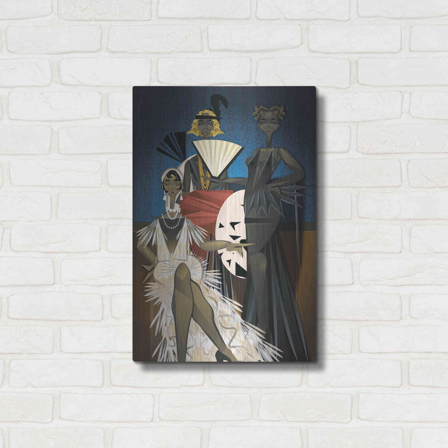 Luxe Metal Art 'Harlem Nights' by Jaleel Campbell, Metal Wall Art,16x24