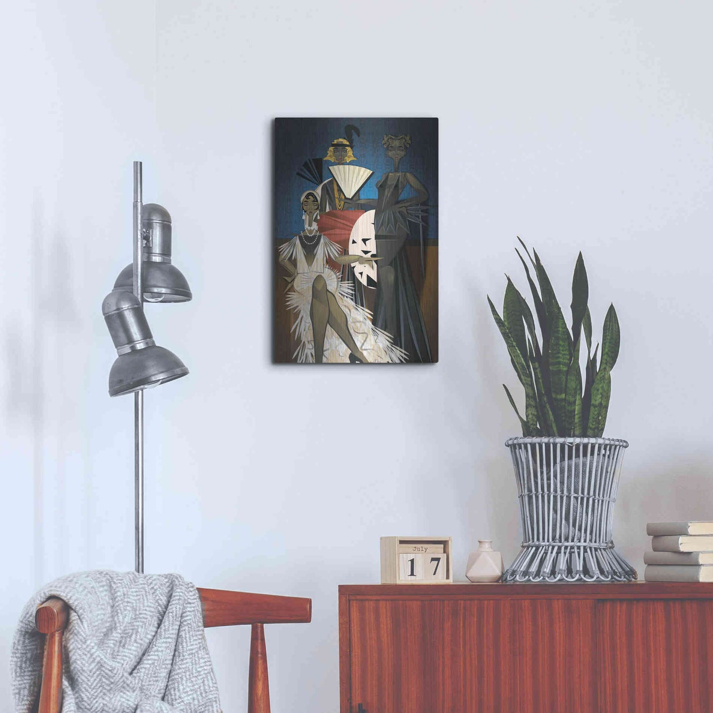 Luxe Metal Art 'Harlem Nights' by Jaleel Campbell, Metal Wall Art,16x24