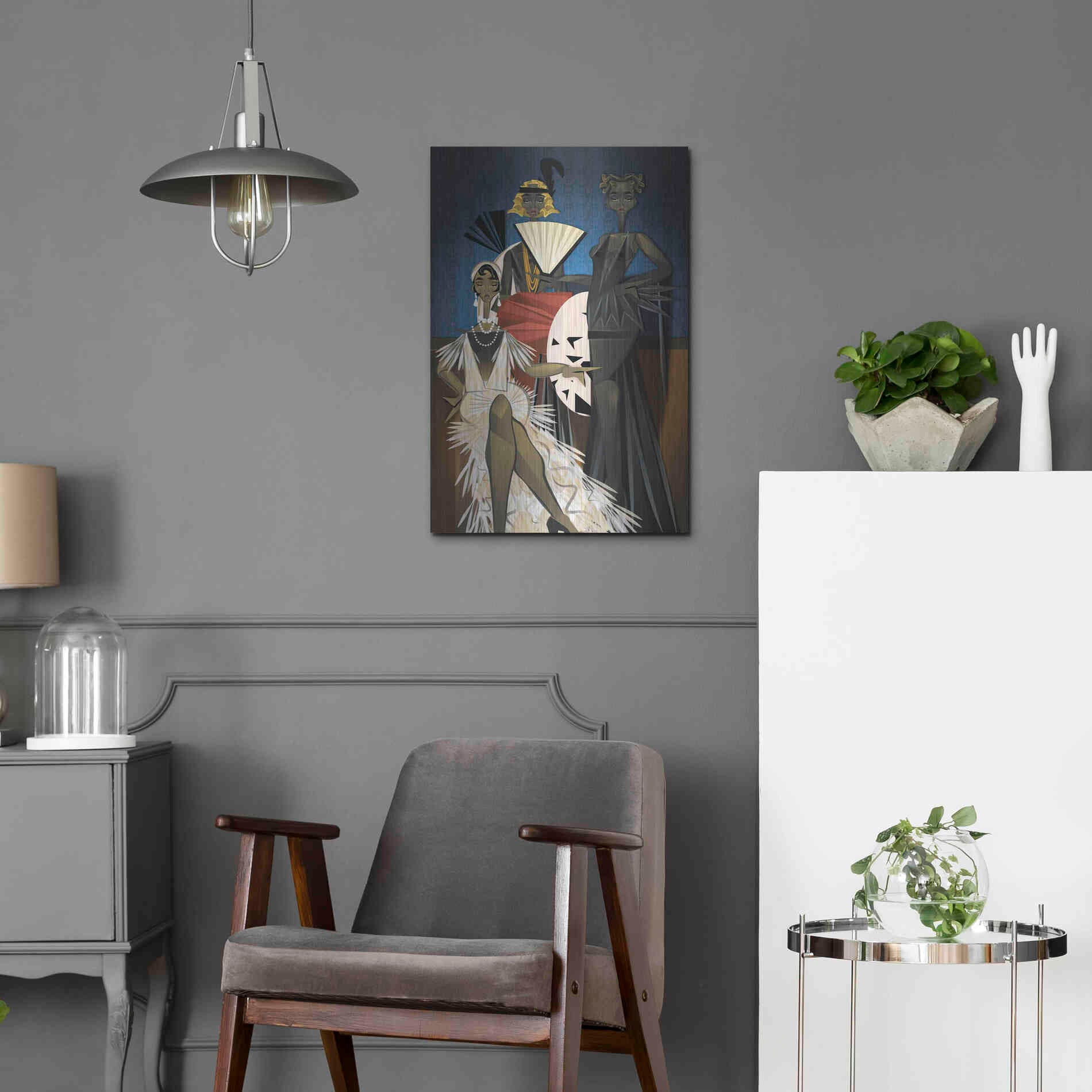 Luxe Metal Art 'Harlem Nights' by Jaleel Campbell, Metal Wall Art,16x24
