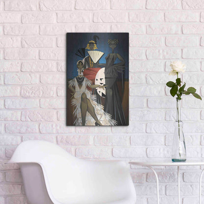 Luxe Metal Art 'Harlem Nights' by Jaleel Campbell, Metal Wall Art,16x24
