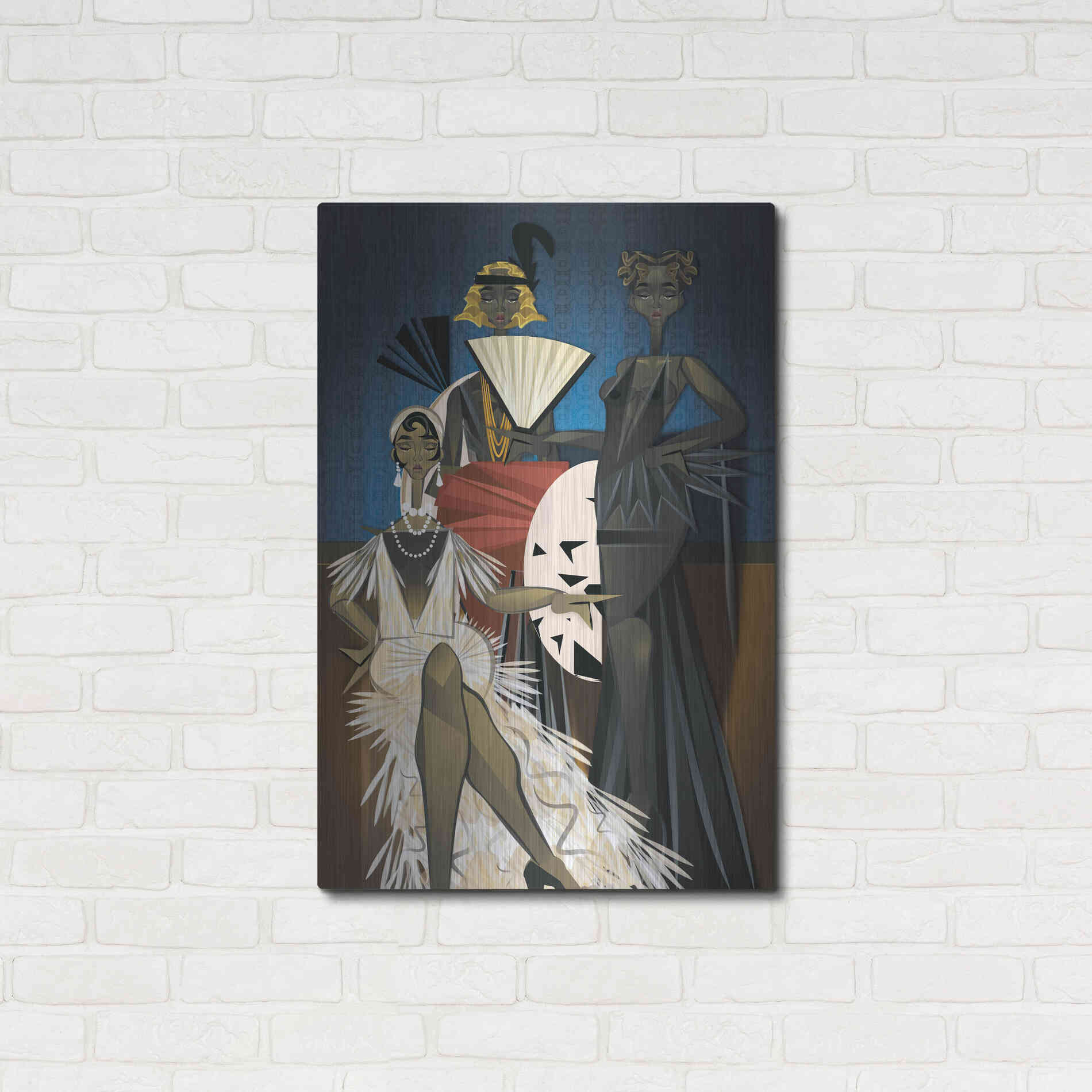 Luxe Metal Art 'Harlem Nights' by Jaleel Campbell, Metal Wall Art,24x36