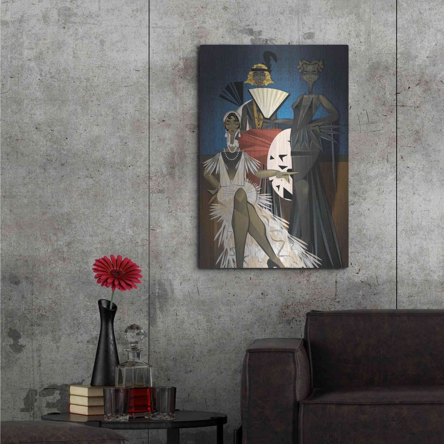Luxe Metal Art 'Harlem Nights' by Jaleel Campbell, Metal Wall Art,24x36