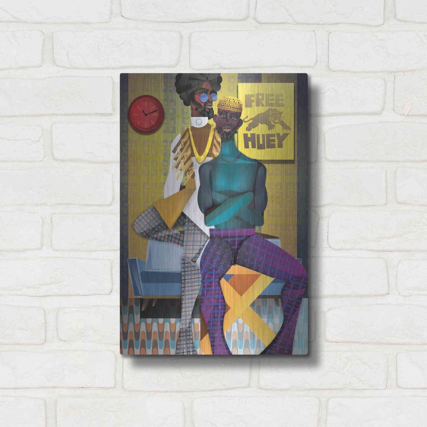 Luxe Metal Art 'Right On!' by Jaleel Campbell, Metal Wall Art,12x16