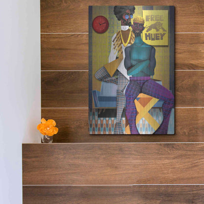 Luxe Metal Art 'Right On!' by Jaleel Campbell, Metal Wall Art,12x16