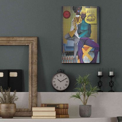 Luxe Metal Art 'Right On!' by Jaleel Campbell, Metal Wall Art,12x16