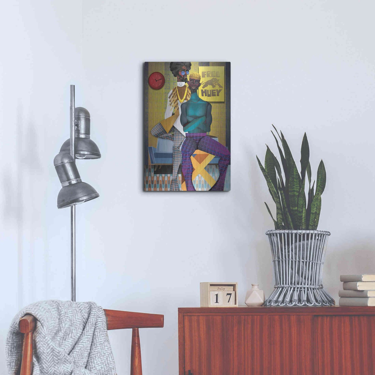 Luxe Metal Art 'Right On!' by Jaleel Campbell, Metal Wall Art,16x24