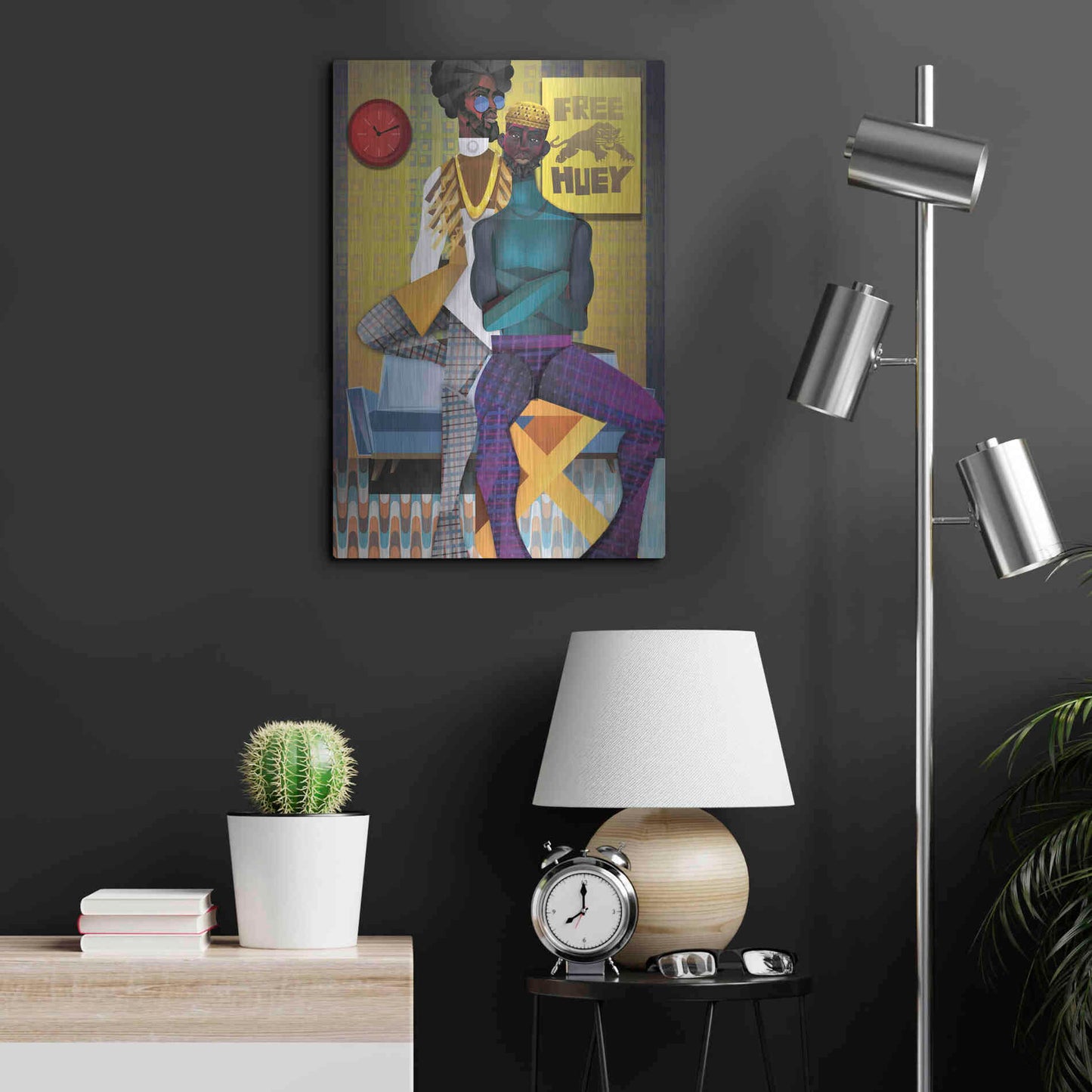 Luxe Metal Art 'Right On!' by Jaleel Campbell, Metal Wall Art,16x24