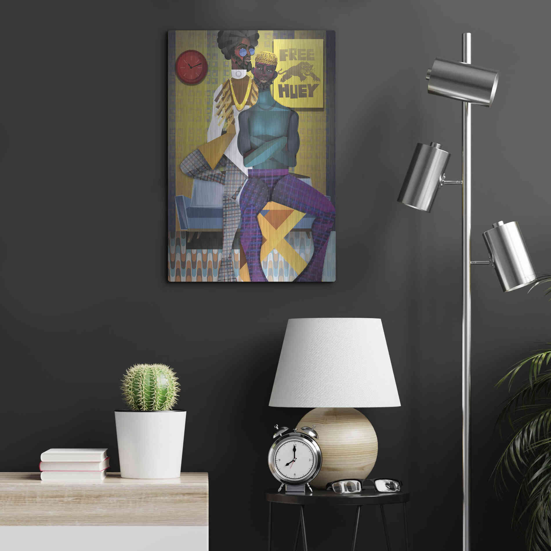 Luxe Metal Art 'Right On!' by Jaleel Campbell, Metal Wall Art,16x24
