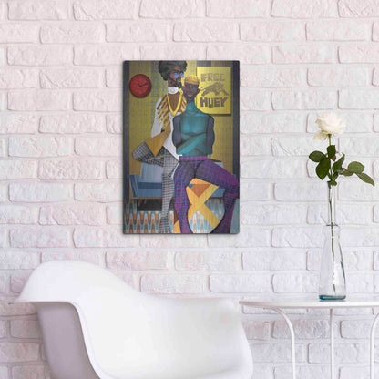 Luxe Metal Art 'Right On!' by Jaleel Campbell, Metal Wall Art,16x24