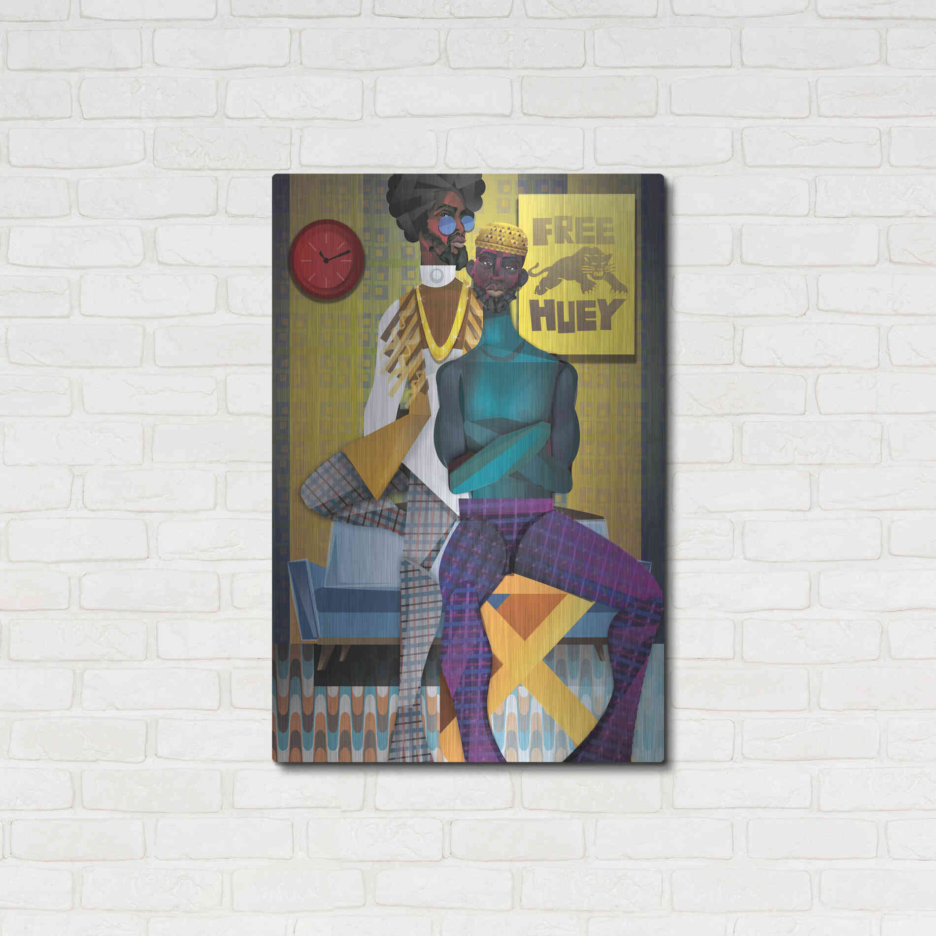 Luxe Metal Art 'Right On!' by Jaleel Campbell, Metal Wall Art,24x36