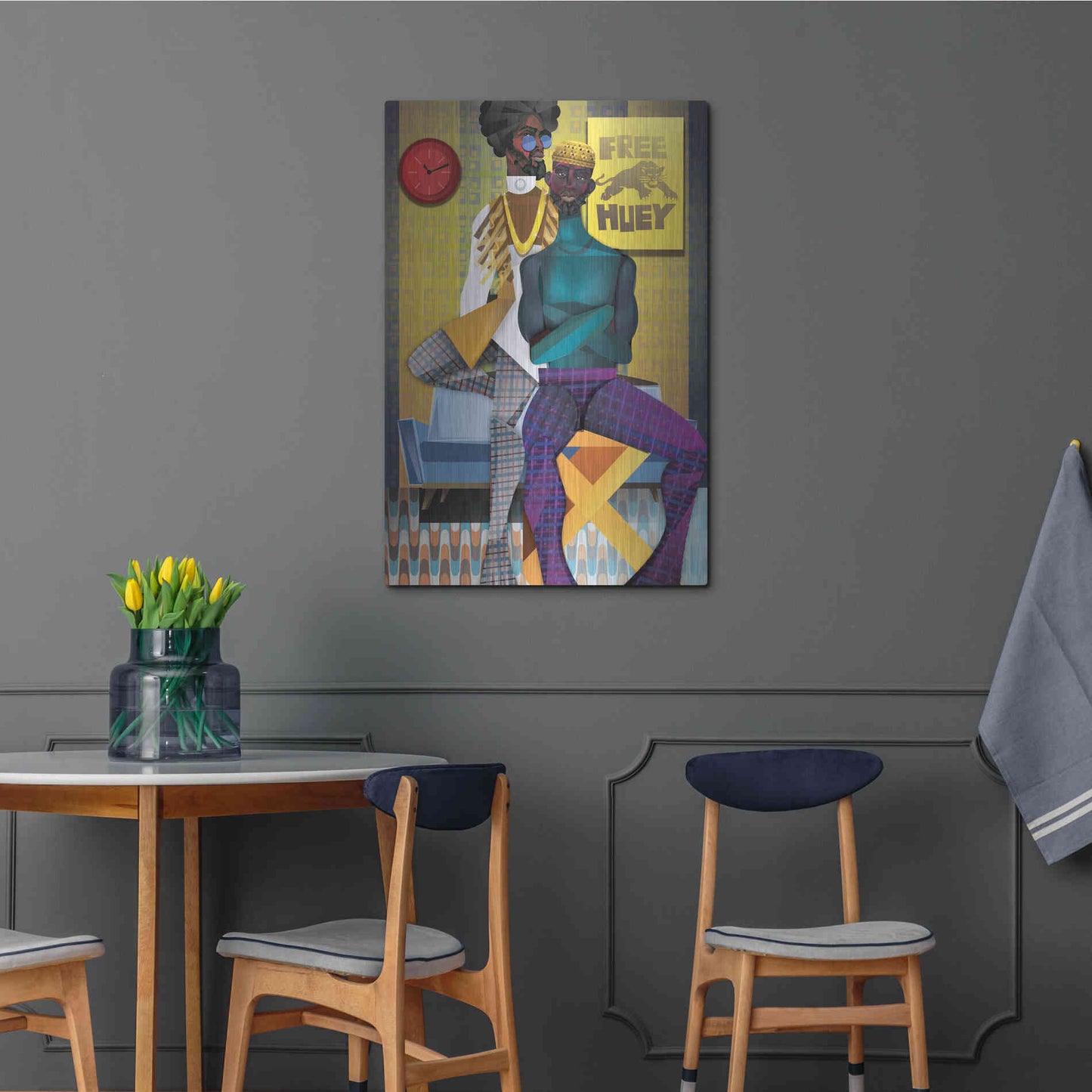 Luxe Metal Art 'Right On!' by Jaleel Campbell, Metal Wall Art,24x36