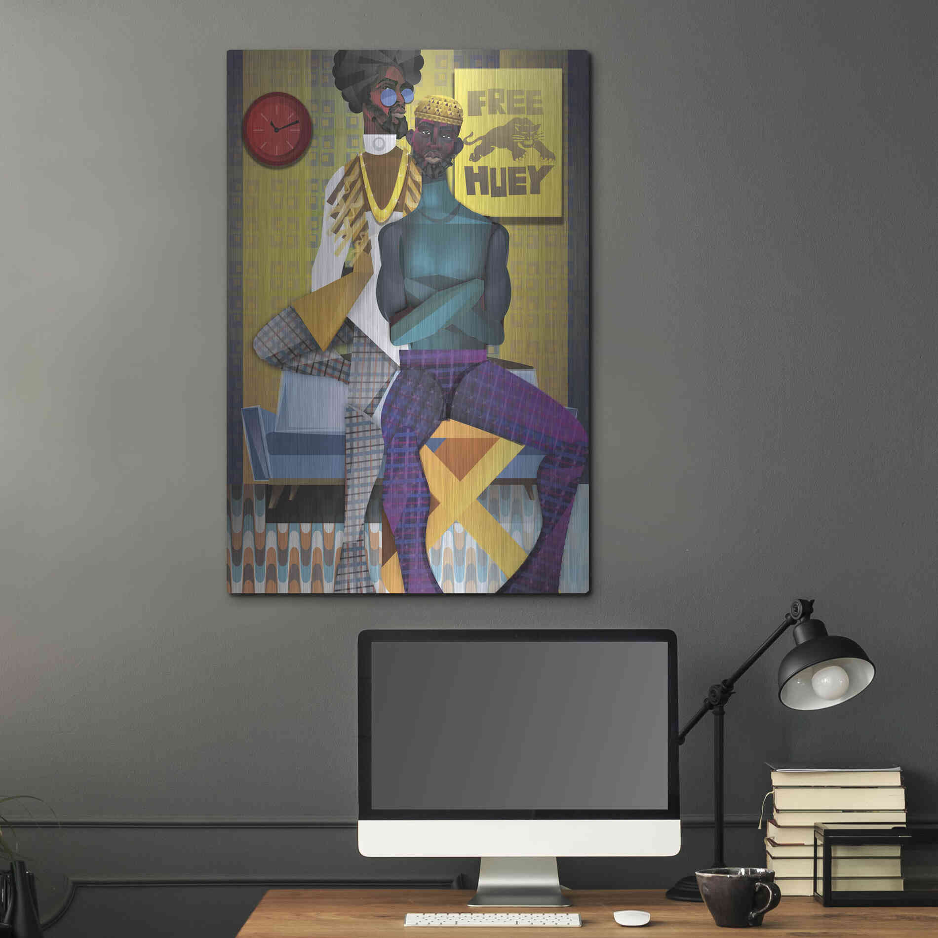 Luxe Metal Art 'Right On!' by Jaleel Campbell, Metal Wall Art,24x36