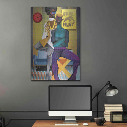 Luxe Metal Art 'Right On!' by Jaleel Campbell, Metal Wall Art,24x36