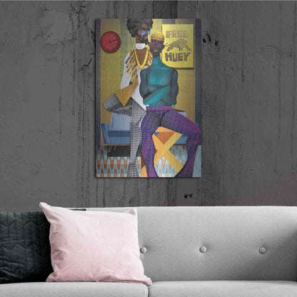 Luxe Metal Art 'Right On!' by Jaleel Campbell, Metal Wall Art,24x36