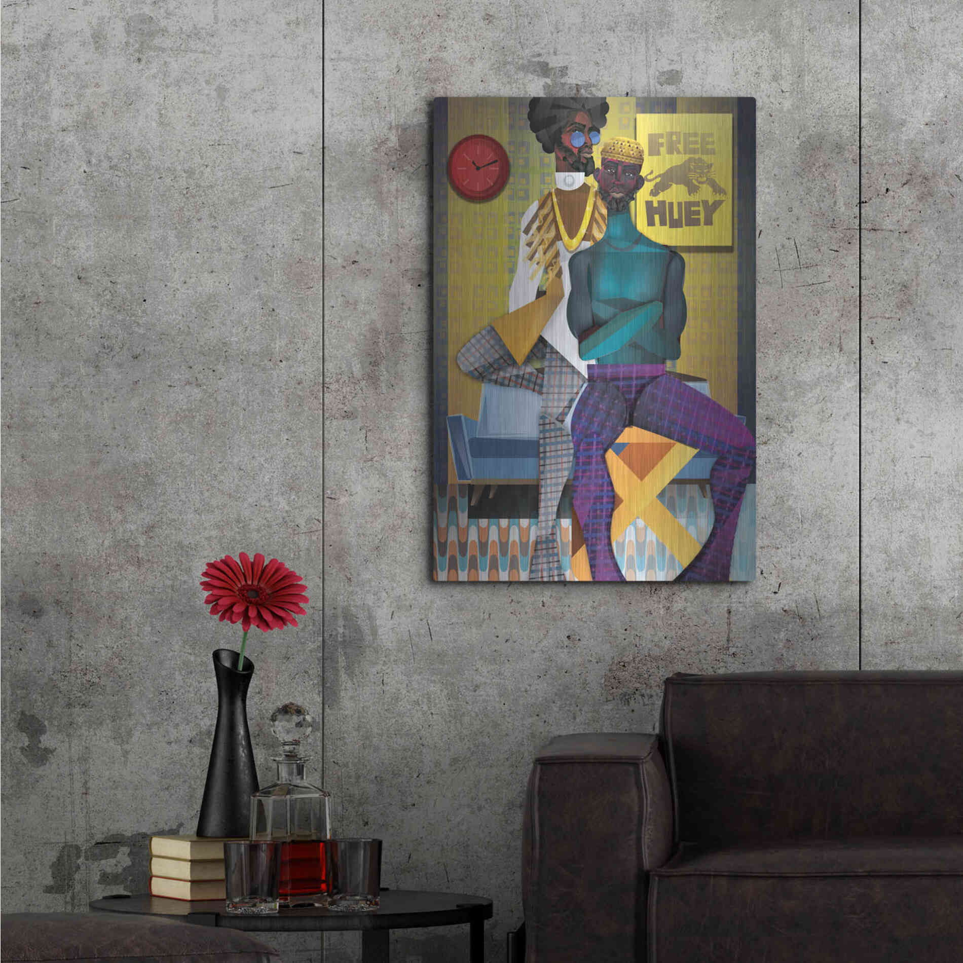 Luxe Metal Art 'Right On!' by Jaleel Campbell, Metal Wall Art,24x36
