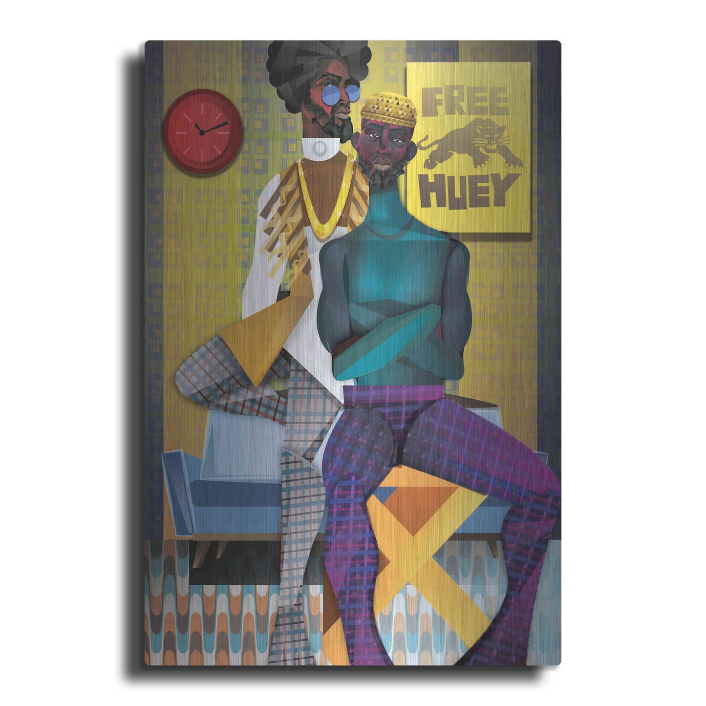 Luxe Metal Art 'Right On!' by Jaleel Campbell, Metal Wall Art