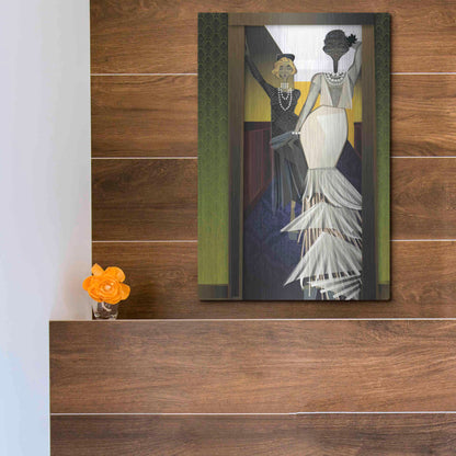 Luxe Metal Art 'The Girls' by Jaleel Campbell, Metal Wall Art,12x16