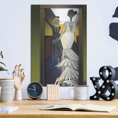 Luxe Metal Art 'The Girls' by Jaleel Campbell, Metal Wall Art,12x16