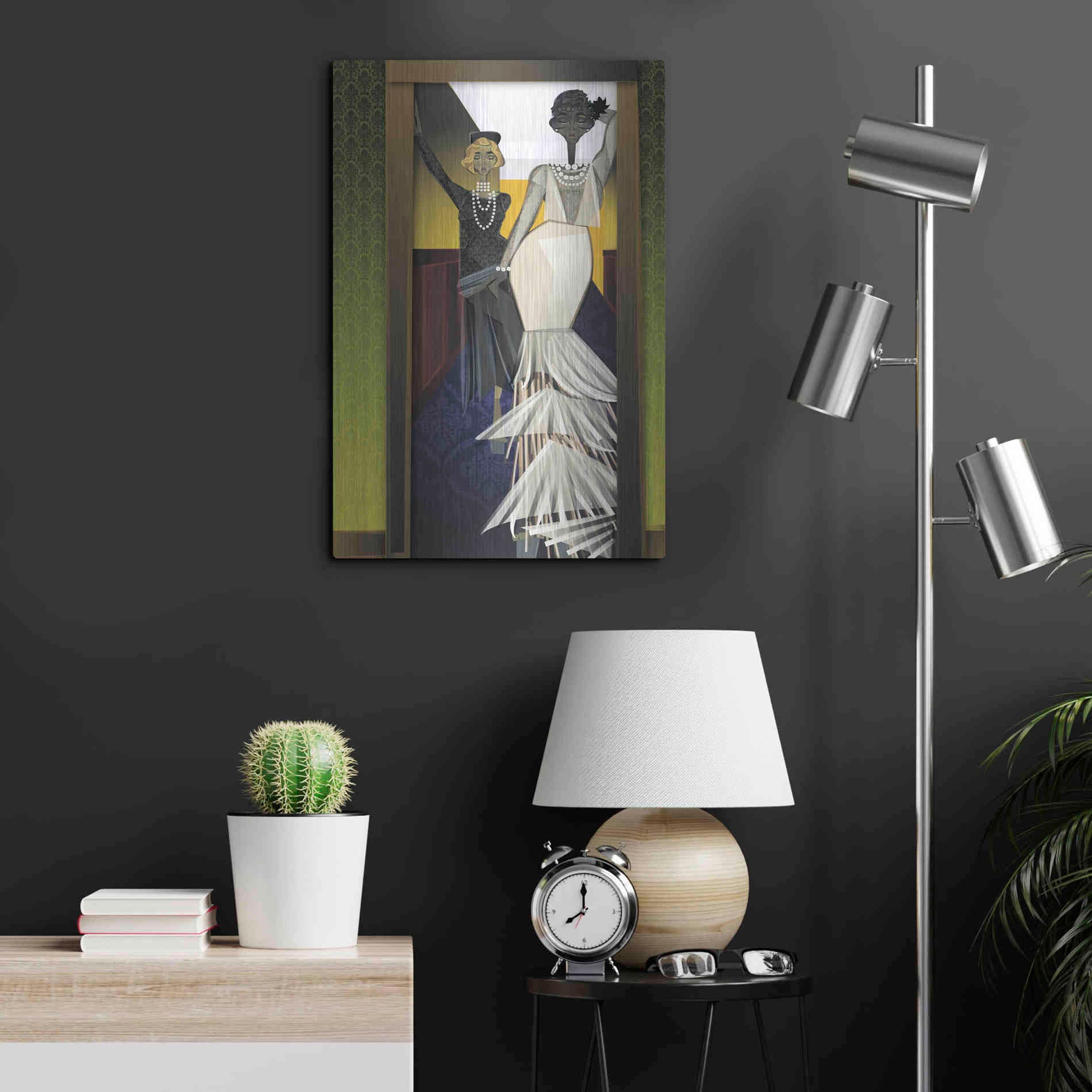 Luxe Metal Art 'The Girls' by Jaleel Campbell, Metal Wall Art,16x24