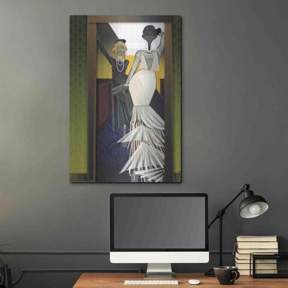 Luxe Metal Art 'The Girls' by Jaleel Campbell, Metal Wall Art,24x36