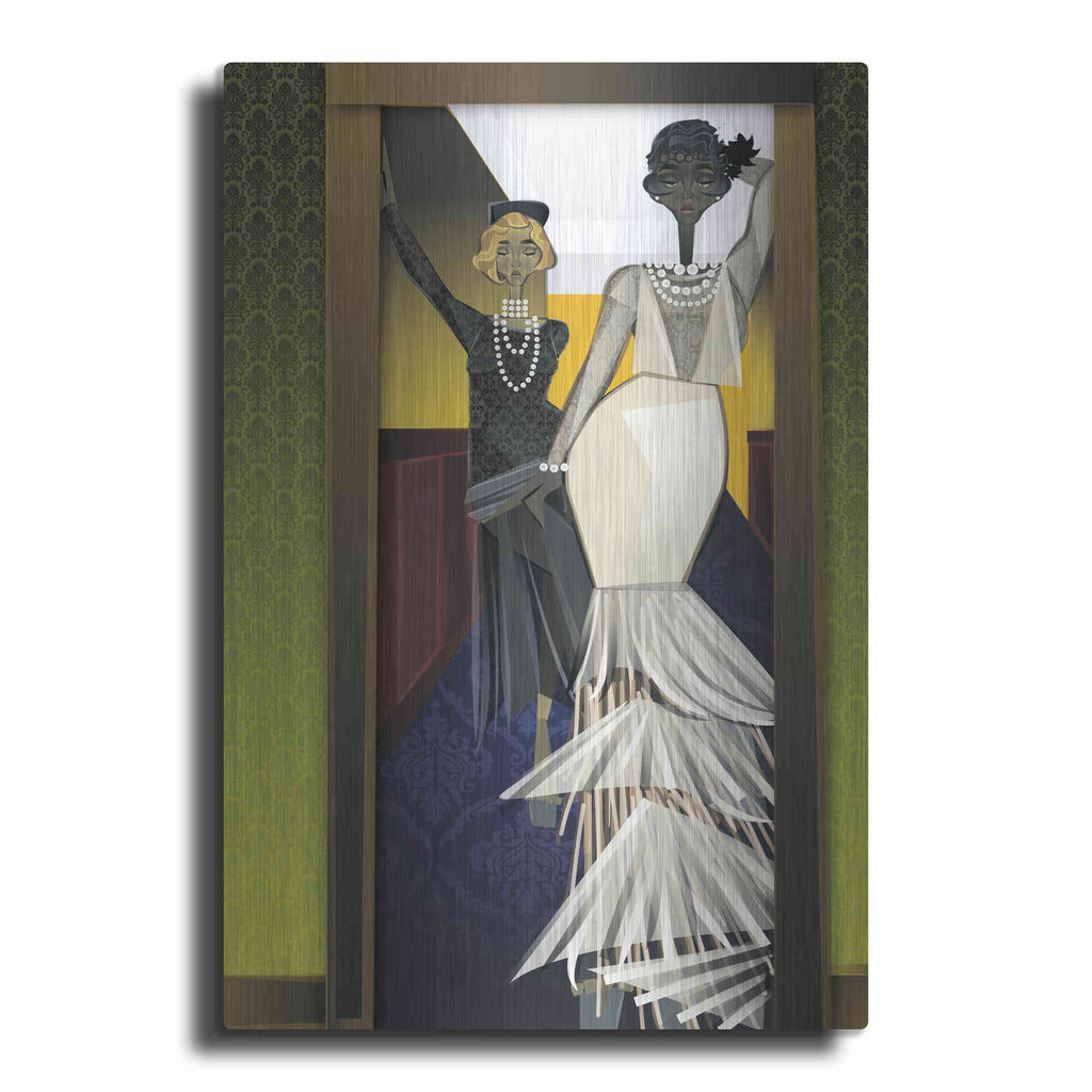 Luxe Metal Art 'The Girls' by Jaleel Campbell, Metal Wall Art