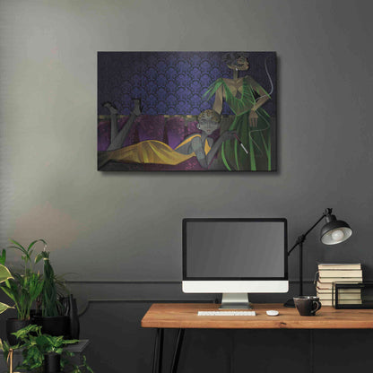 Luxe Metal Art 'Two Women' by Jaleel Campbell, Metal Wall Art,36x24