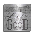 Luxe Metal Art 'Life is Good' by Deb Strain, Metal Wall Art