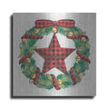Luxe Metal Art 'Joy Angels Wreath' by Deb Strain, Metal Wall Art
