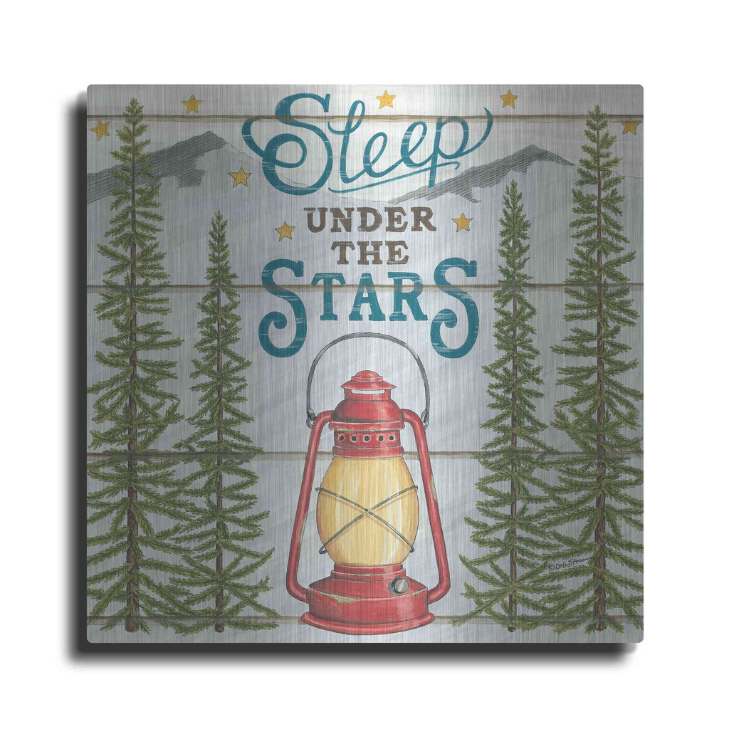 Luxe Metal Art 'Sleep Under the Stars' by Deb Strain, Metal Wall Art