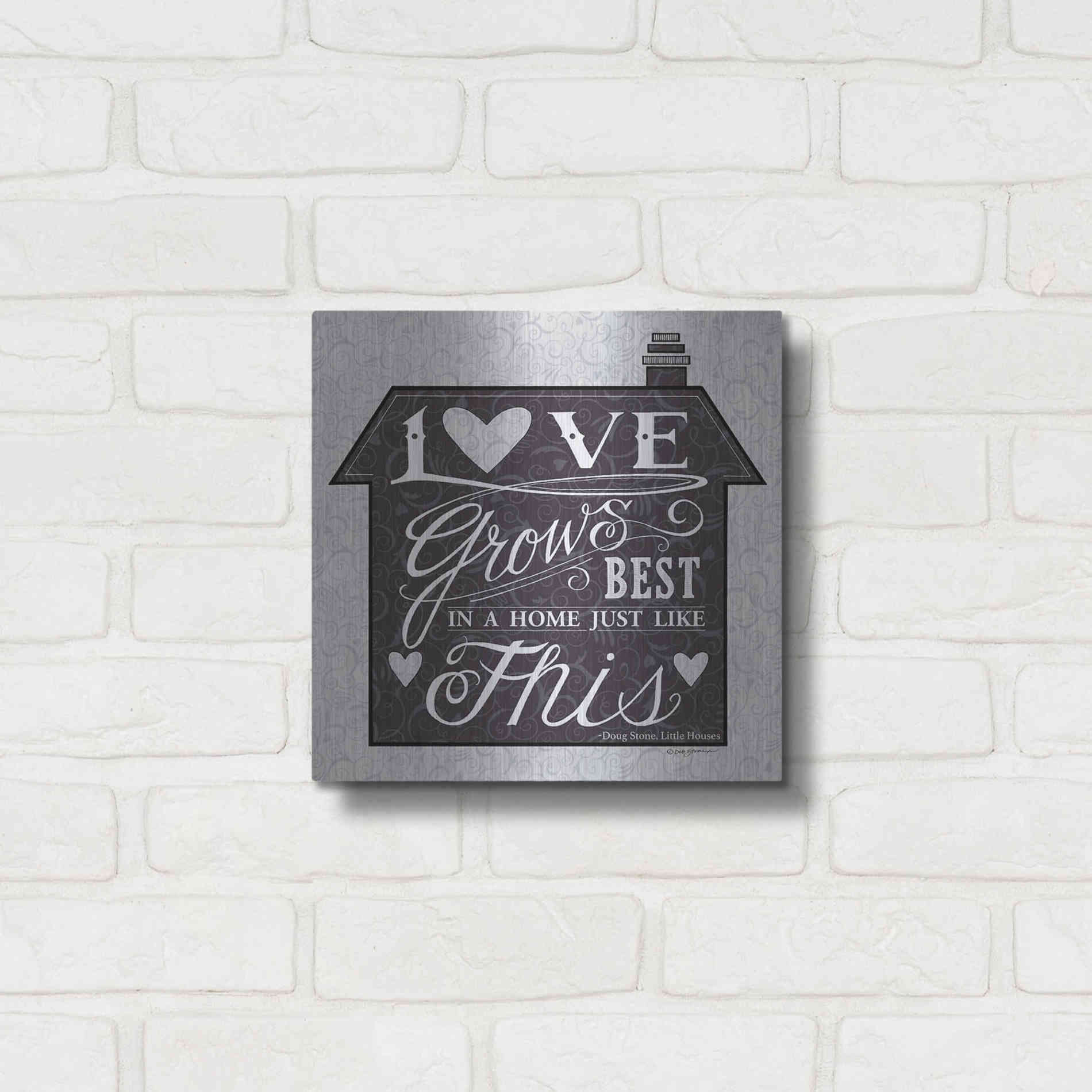 Luxe Metal Art 'In a Home' by Deb Strain, Metal Wall Art,12x12