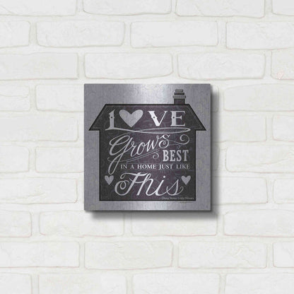 Luxe Metal Art 'In a Home' by Deb Strain, Metal Wall Art,12x12
