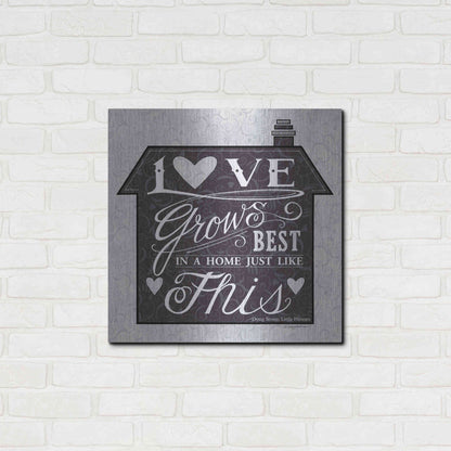 Luxe Metal Art 'In a Home' by Deb Strain, Metal Wall Art,24x24