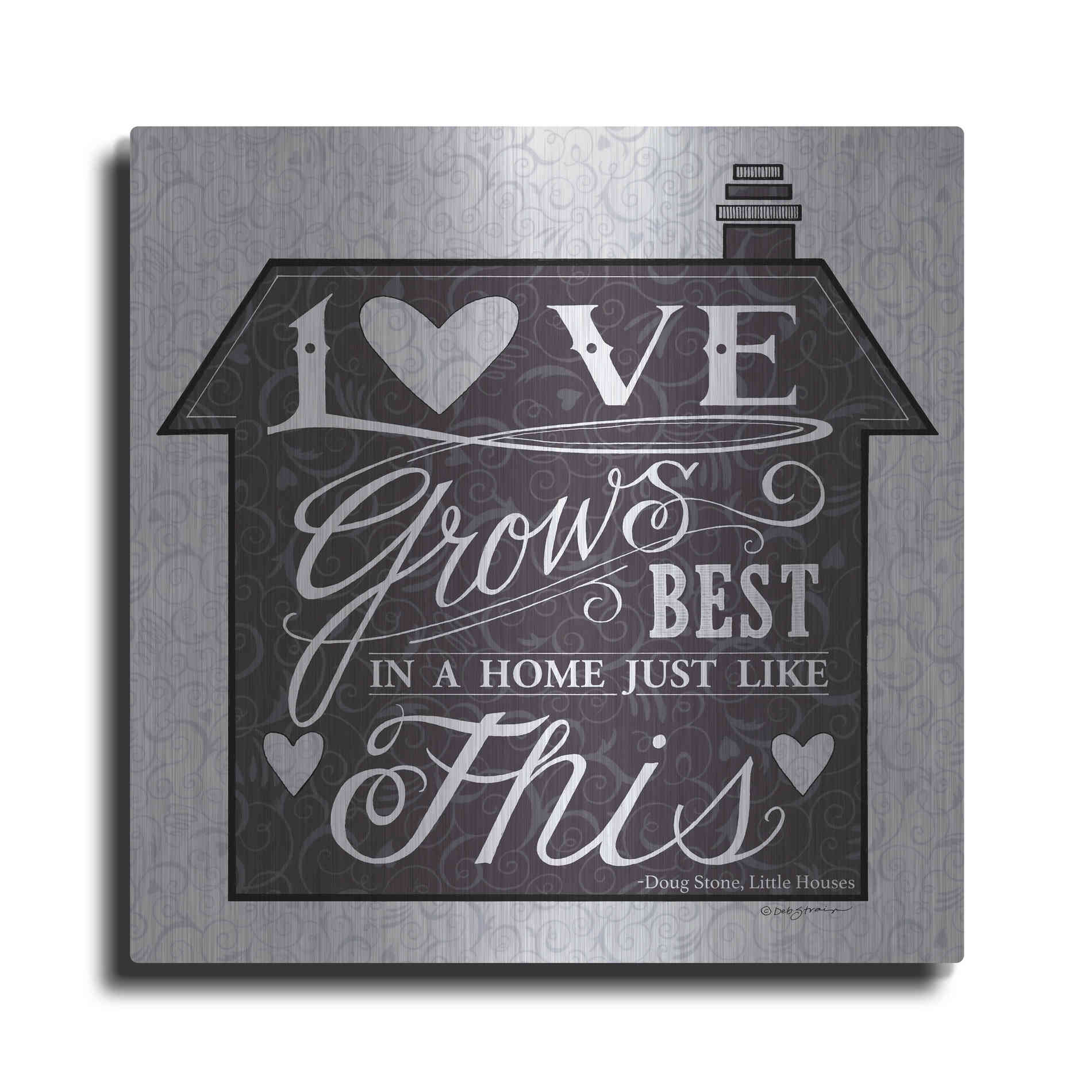Luxe Metal Art 'In a Home' by Deb Strain, Metal Wall Art