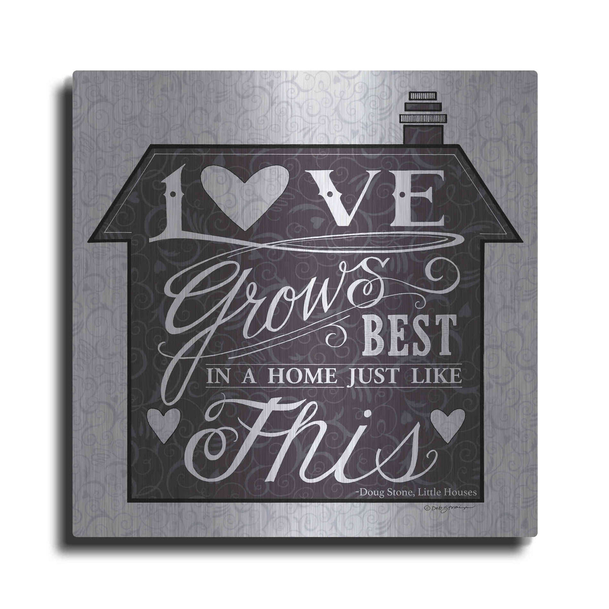 Luxe Metal Art 'In a Home' by Deb Strain, Metal Wall Art