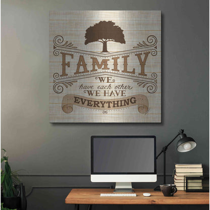 Luxe Metal Art 'Family' by Deb Strain, Metal Wall Art,36x36