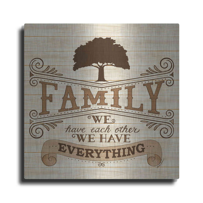 Luxe Metal Art 'Family' by Deb Strain, Metal Wall Art