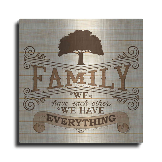 Luxe Metal Art 'Family' by Deb Strain, Metal Wall Art