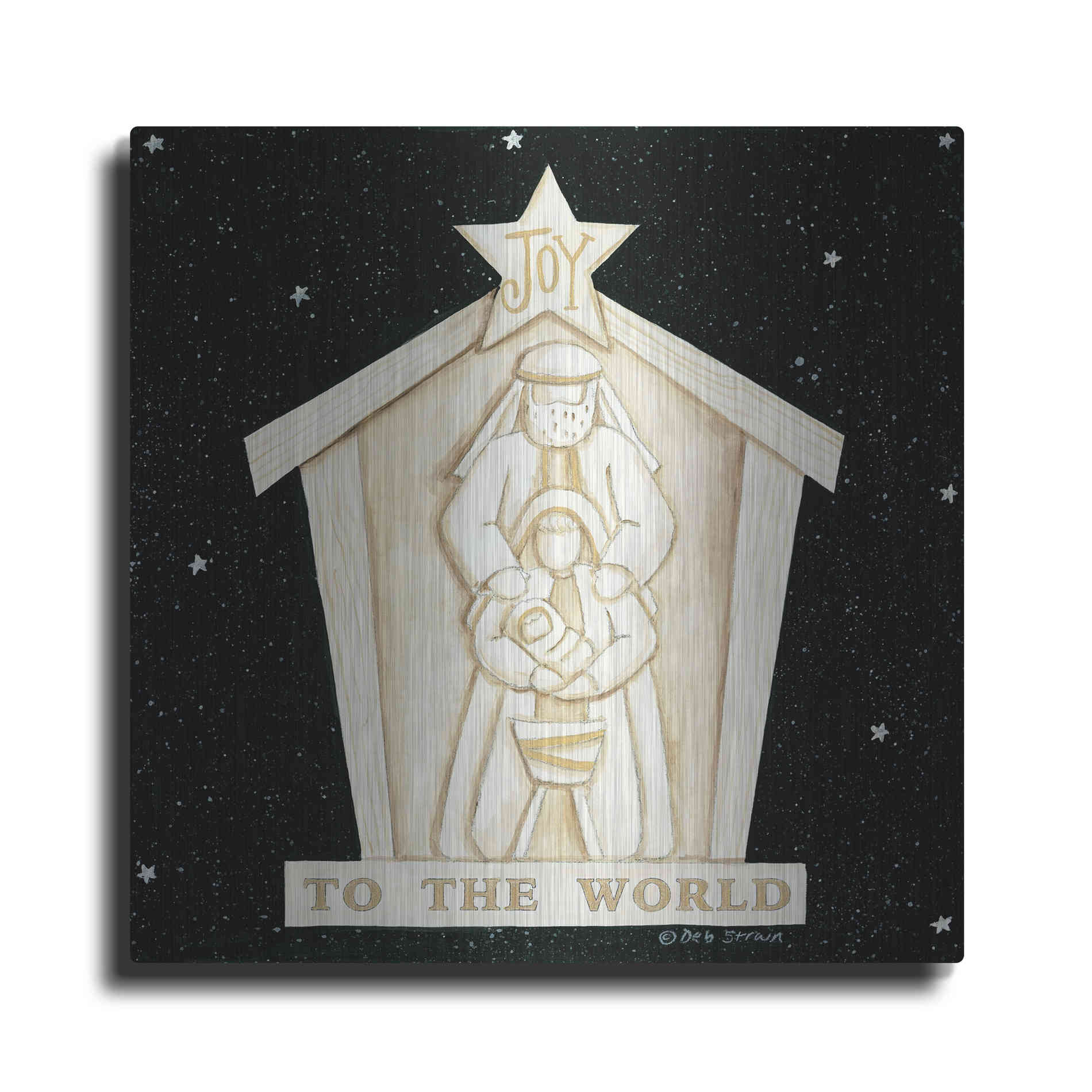 Luxe Metal Art 'Joy Manger' by Deb Strain, Metal Wall Art