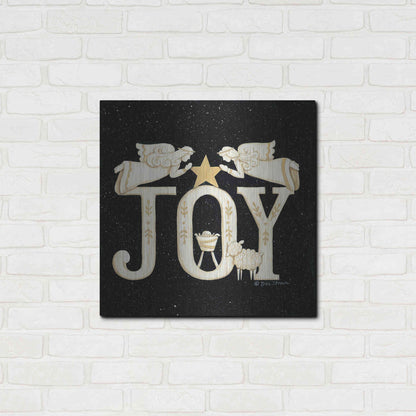 Luxe Metal Art 'Joy Angels' by Deb Strain, Metal Wall Art,24x24