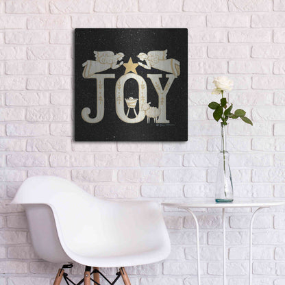 Luxe Metal Art 'Joy Angels' by Deb Strain, Metal Wall Art,24x24