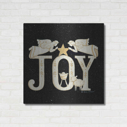 Luxe Metal Art 'Joy Angels' by Deb Strain, Metal Wall Art,36x36