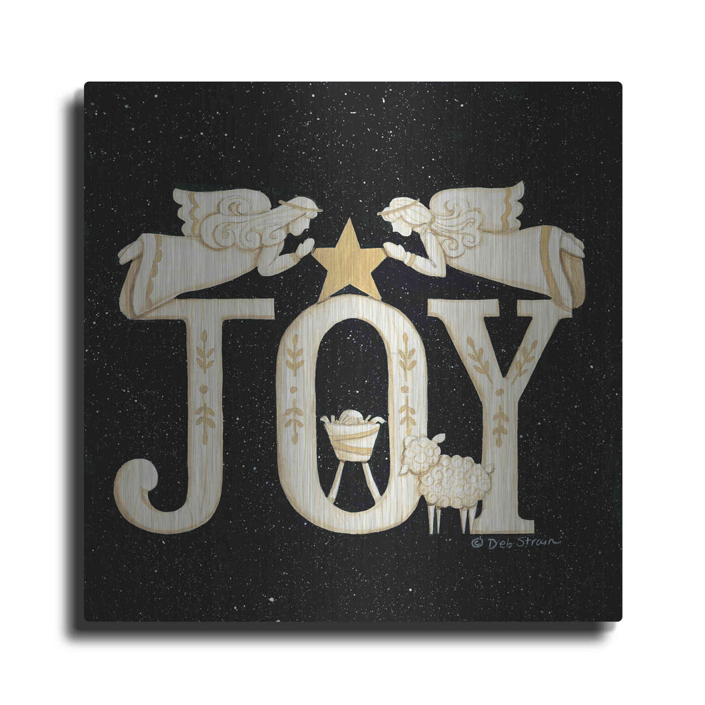 Luxe Metal Art 'Joy Angels' by Deb Strain, Metal Wall Art
