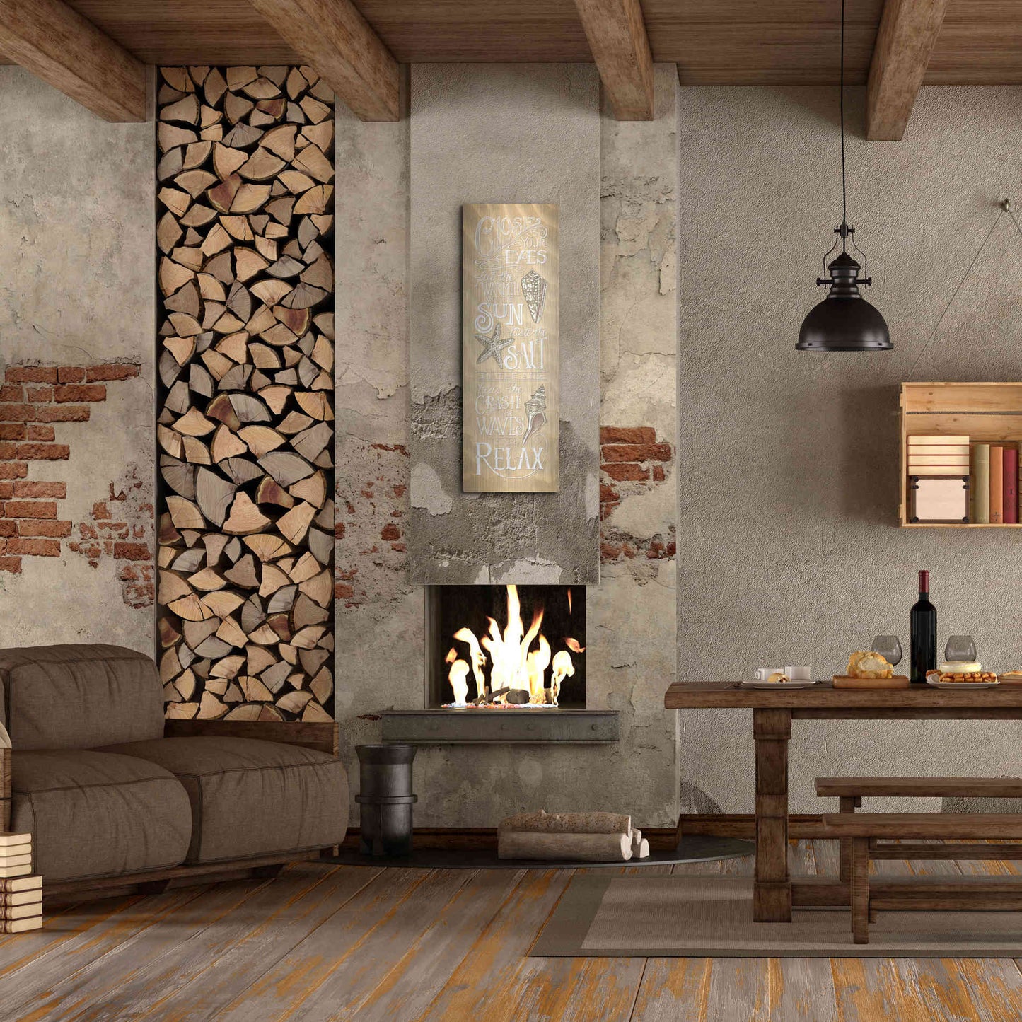 Luxe Metal Art 'Close Your Eyes' by Deb Strain, Metal Wall Art,16x48